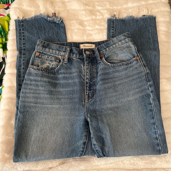 Madewell 25/26 Slim Demi-Boot Raw Hem Casual Everyday Jeans - Picture 3 of 10
